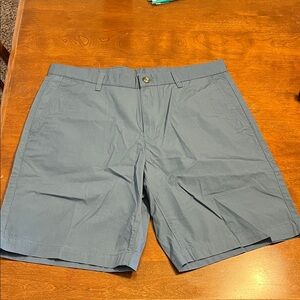 Eddie Bauer Slate Blue Flat-Front Shorts NWT